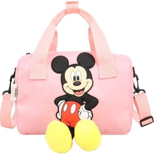 Disney new Mickey Mouse girl children small square shoulder messenger mini bag handbag kids cartoon mickey handbag pink