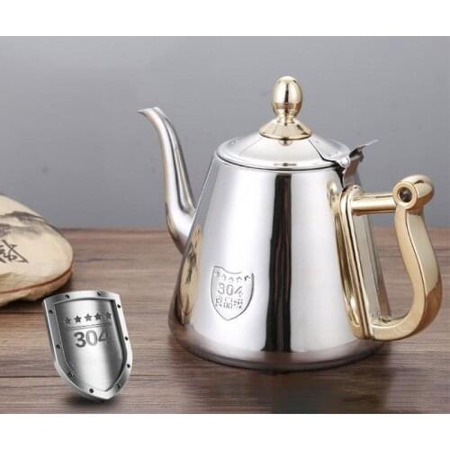 Induction Cooker Coffee Maker Pot Stainless Steel Kettle With Fliter Teapot Stovetop Coffee Maker Pot Tea Coffee Kettle