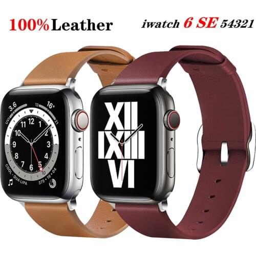 Leather Band for Apple Watch Series 6 SE 5 4 3 2 1 single tour to iwatch Straps Wrist Band Classic design Bracelet Watchband