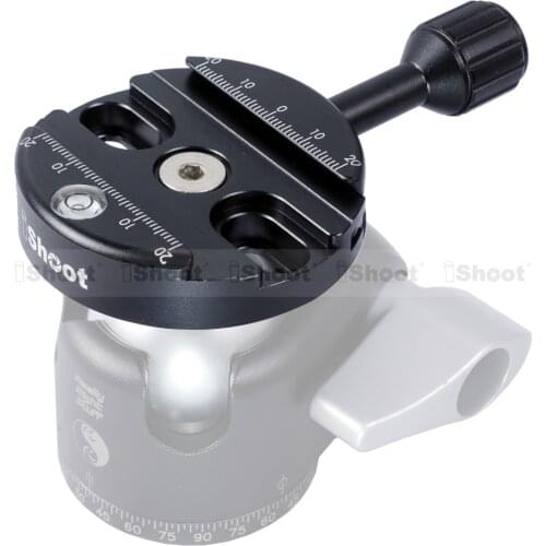 Round Clamp for RRS ARCA-SWISS KIRK Wimberley MARKINS BENRO SIRUI Camera Tripod Panorama Ball Head Ballhead Quick Release Plate