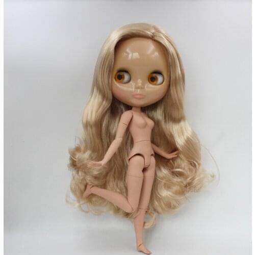 Free Shipping big discount RBL-578J DIY Nude Blyth doll birthday gift for girl 4color big eye doll with beautiful Hair cute toy