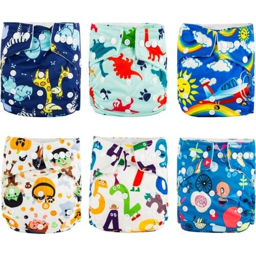 Babyfriend Reusable Baby Cloth Diaper Cover Waterproof Breathable One Size Pocket Adjustable Baby Diaper Nappies 10pcs/lot