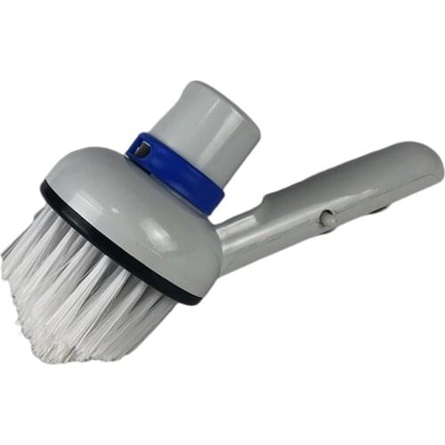 Durable Vacuum Brush Head Suction for Swimming Pools Pond Tile Floors Corner Cleaning Patio Scrubber Brush Tool