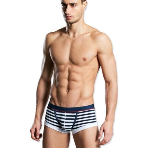 3 pcs/ lot Striped Underwear for Men Plus Size Breathable Boxershorts Cotton Boxer Shorts Fashion Male Underpants