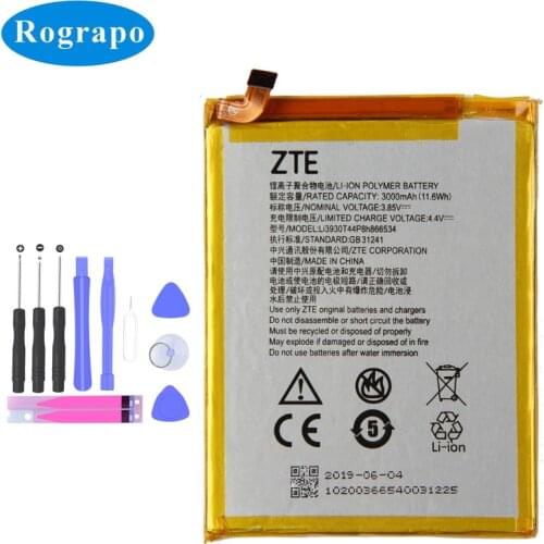 Original New 3000mAh Li3930T44P8h866534 Battery For ZTE Blade V7 MAX V7MAX BV0710 BV0710T Mobile Phone Batteries