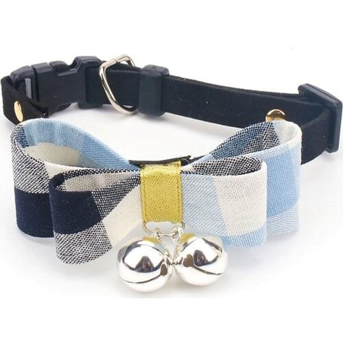 Traumdeutung Small Cats Collars Bows Bell Personalized Accessories Product Kitten For Pets Collar Dogs Puppy Necklaces