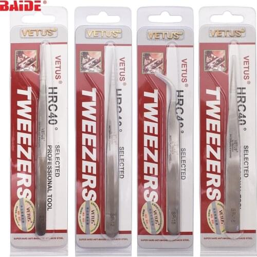 Stainless Steel Tweezer Genuine SP Series Ultra Precision Tweezers For Eyelash Extension Anti Acid ESD Tweezer 360pcs/lot