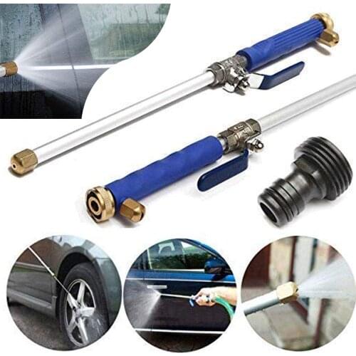 Portable High Pressure Water Gun, Extendable Washer Sprayer with 2 Water Hose Nozzle for Garden Hose, Foam Cannon Car Washing