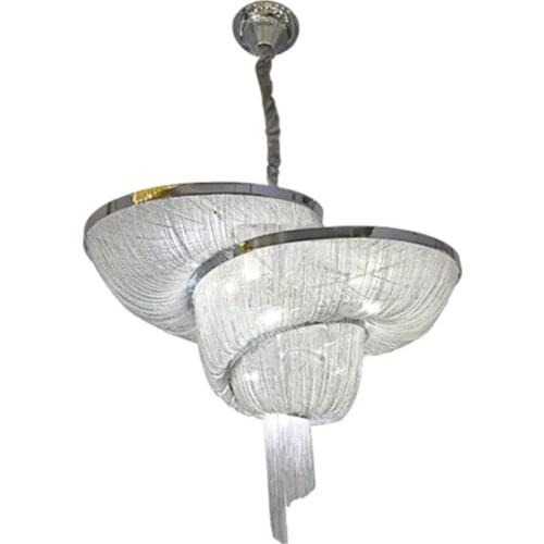 Ceiling Lamp Aluminum Tassel Luxury Decor Metal Ceiling Light For Shopping Mall Restaurant Office Living Room Home Lights PA0029