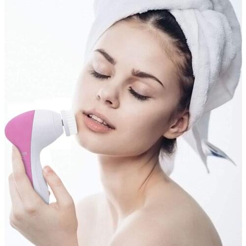Face Cleansing Brush Silicone Facial Brush Electric Wash Face Machine Deep Cleaning Pore Waterproof Face Brush Skin Care Tool