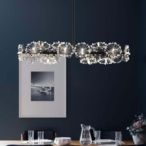 Nordic Modern Led Chandelier Minimalist Personality Bedroom Dining Room Creative Living Room Cafe Bar Decoration Dandelion Lamps