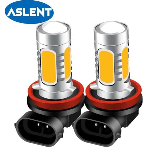 2PCS H8 H11 LED HB3 9005 HB4 9006 880 881 H1 H3 PSX26W PSX24W 2504 5202 H16 LED Fog Light Bulbs Lamp 2000LM 6000K White DC12V