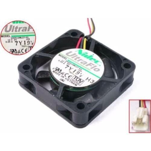 Nidec U40X12MLZ7-53 J35 Server Cooling Fan DC 12V 0.05A 40x40x10mm 3-Wire