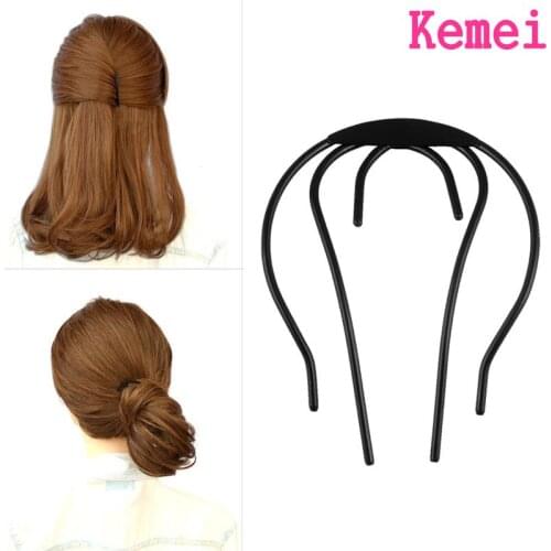 Kemei Women Bun Hairstyle Ornaments Braider Bow Hair-Plug Disk Hair Accessories Chic #Y207E# Hot Sale