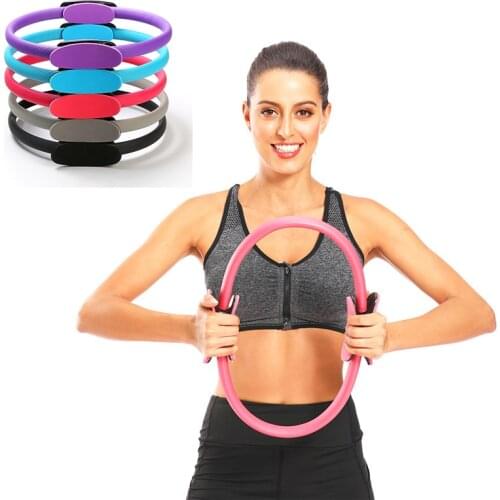 Women Yoga Fitness Pilates Ring Girls Magic Circle Dual Exercise Home Training Resistance Gym Stretch Workout Sports Lose Weight