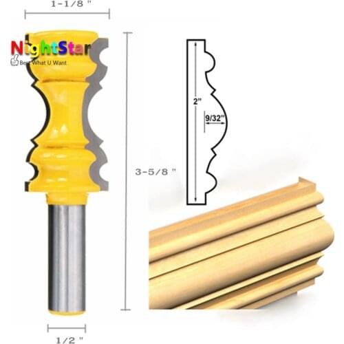 1/2 inch tool holder Carbide woodworking cutter Crown flower Drill Line knife
