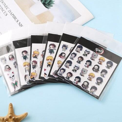 1 Sheet Anime Demon Slayer:Kimetsu No Yaiba Kamado Tanjirou 3D Bubble Stickers Collection For Laptop Luggage Scrapbooking Diary