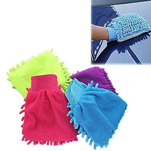 1pc Super Microfiber Car Truch Wash Washing Window glass Single Sided Anti-Scratch Cleaning Glove Home