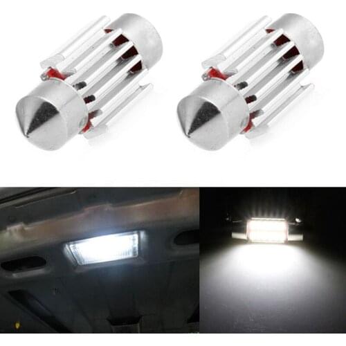 2Pcs 31mm 4014 12SMD C5W Car LED Light Canbus Dome Interior Reading Lamp