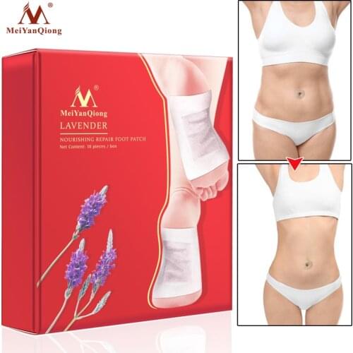 20pcs/lot Lavender Detox Foot Patches Pads Nourishing Repair Foot Patch Improve Sleep Quality Slimming Patch Loss Weight Care