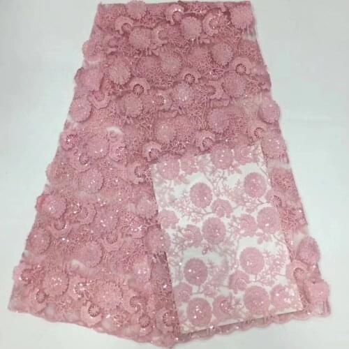 2021 High Quality African Tulle Guipure Lace Lace Fabric Latest Nigerian French Women Lace Lace Fabric Dress D3807