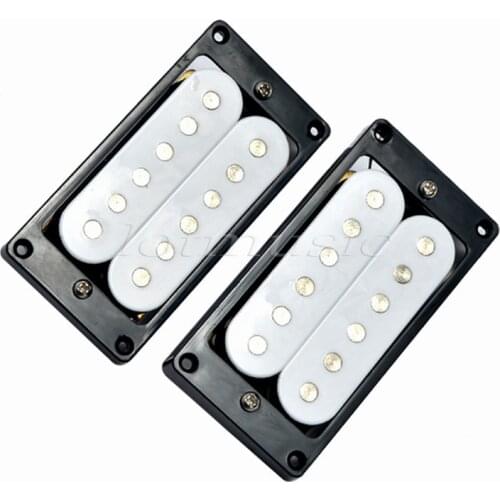 Guitar Pickup Humbucker Bridge Neck Set Black White Double Coil Pickups Electric Guitar Parts Accessories