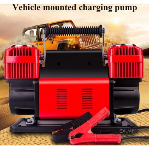 Car air pump 12V dual cylinder high pressure high power desert jungle off road SUV truck passenger car tire air pump