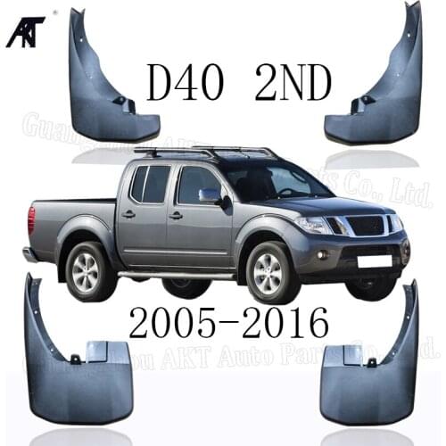 Mud Flap for Nissan Navara Frontier Brute D40 2005~2016 Set Molded Mud Flaps Mudflaps Splash Guards Front Rear Mud Flap