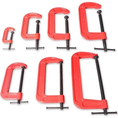 Woodworking clamp G-clamp cast steel c-type clamp thickened multi-specification quick clamping wood clamp tool