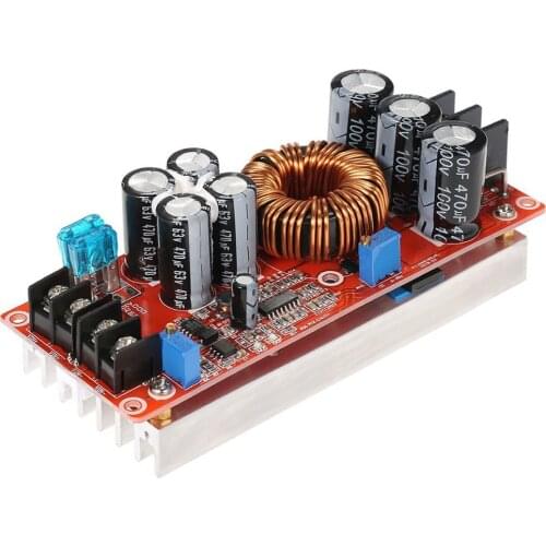 FULL-1200W High Power DC-DC Converter Boost Step-up Power Supply Module 20A IN 8-60V OUT 12-80V Adjustable