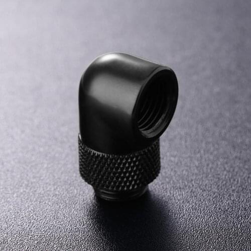 G1/4 Thread 90 Degree Fitting Adapter Rotary Fitting Water Cooled Connector