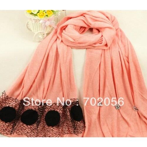 Lace stole 200*55cm mixed color 13pcs/lot #3061