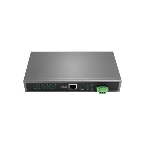Hot selling 8 Ports Desktop Serial Device Server Industrial Automation Data Transmission TCP IP Telnet Modbus