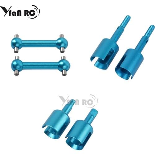 1 Set Metal Dog Bone Drive Shaft Wheel Axle Gearbox Cup Joint Set for 1/10 Tamiya TT01 TT01D TT01E TT02 RC Car Upgrade Parts