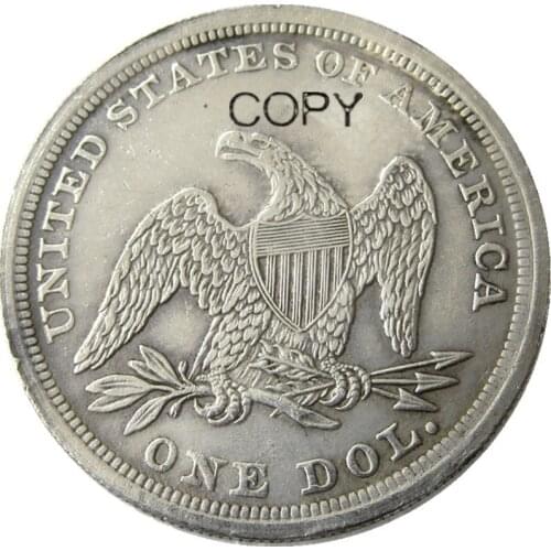 1871 Seated Liberty Dollar Silver Plated Copy Coins