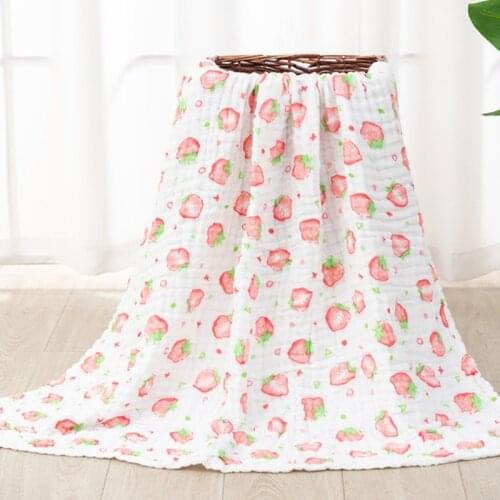 Muslin Swaddle Baby Blankets Swaddling 100% Cotton Swaddle Wrap for Newborn Babies 6 Layer Bath Towel Blanket