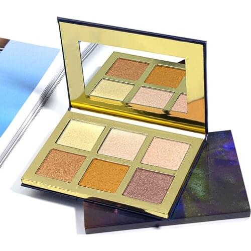 10piece Private Label Highlighter Palette Bronzer Powder Highlight Pallete Makeup Cosmetic No Logo Body Shimmer No Label Glitter
