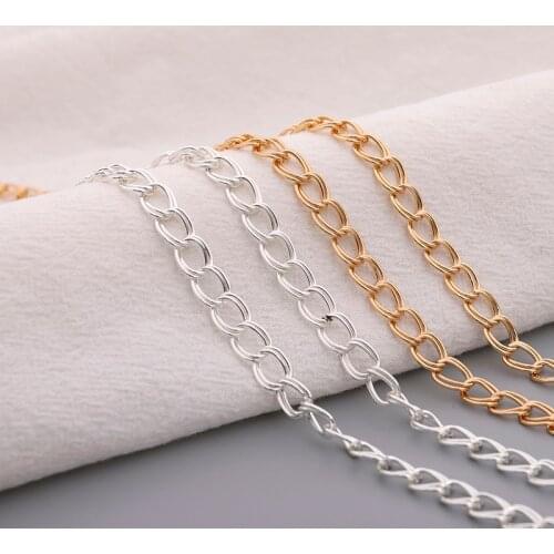 DIY Jewelry Necklace Jewelry Chain New Fashion Charm Metal Twisted Chain Bracelet Making Jewelry Accessories