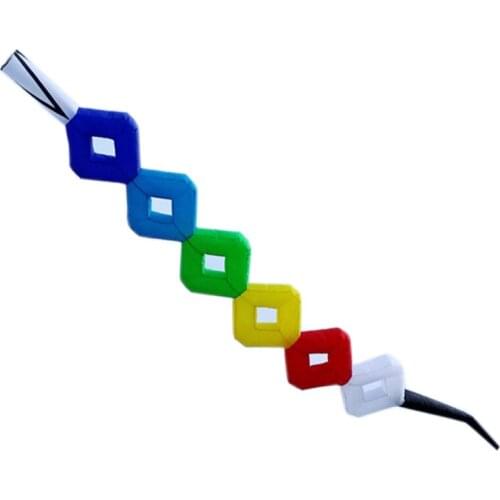 Professional Kite New High Quality Kite Accessories 7m Rainbow Diamond Nylon Tail / Kite Pendant for power kite or Pilot