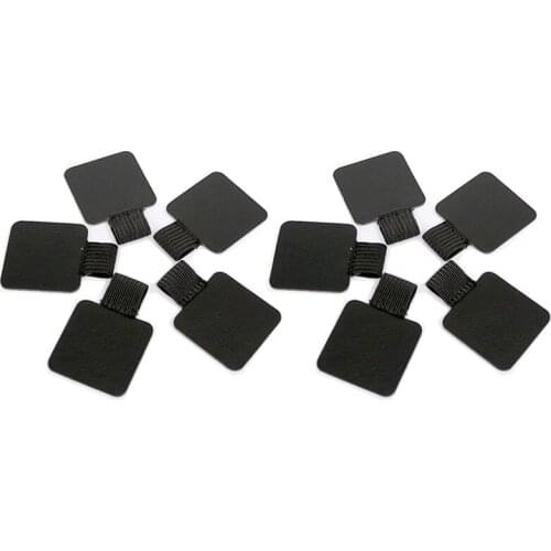 Self-Adhesive Pen Holder with Elastic Band Loop 10 Pcs Black Leather Pencil Stylus Loop Holder for Book,Notebooks