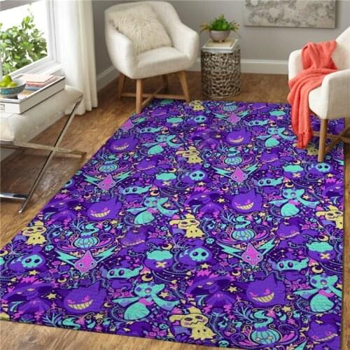 Funny cartoon Area Rug 3D All Over Printed Non-slip Mat Dining Room Living Room Soft Bedroom Carpet 01