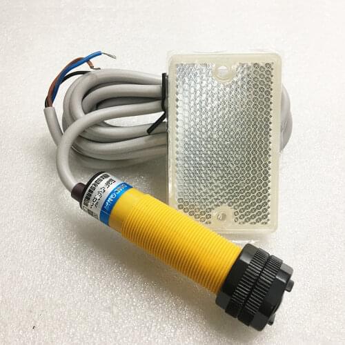 2m NPN NO DC6-36V barrier Photoelectric switch Photocell mirror feedback reflector retroreflective sensor Motion Detector