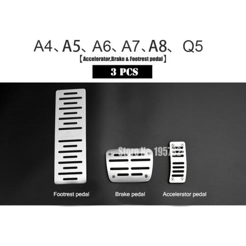 TTCR-II Car Original design Aerospace Aluminum Car brake accelerator footrest pedals pad for Audi A4 A5 A7 A8 Q5 Q3 Q7 A3 A6 TT