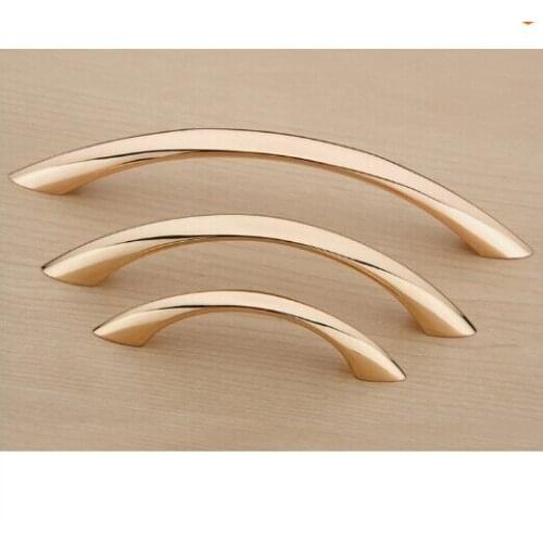 Rose Gold Kitchen Cabinet Drawer Pull Handle Closet Door Handle And Cupboard Knob Modern Simple( C:C:64MM L:83MM )