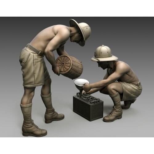 1/35 Resin Model Figure GK, Unassembled and unpainted kit