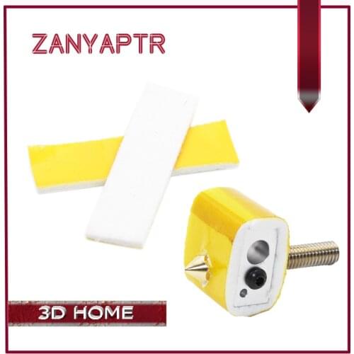 10pcs 3mm Thickness Heating Block Cotton Heat Insulation For MK8 MK9 Extruder Heat Preservation 20X70X3MM