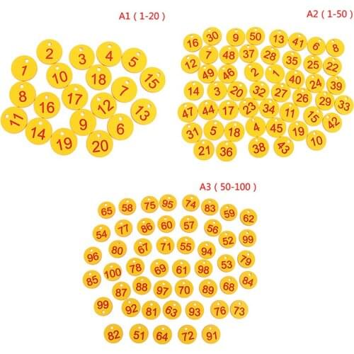 20/50pcs Farm Number Tags Mating Box Beekeeping Husbandry Hanging Numbered Tag Punch Digital Number Beehive Tag