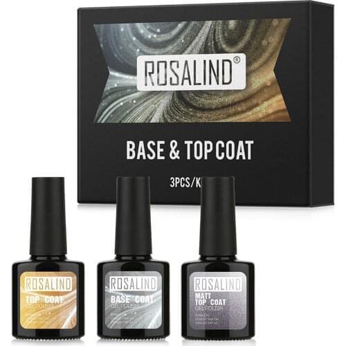 3pcs/Set 10ML Matte Top Base Coat Gel Nail Polish For Nail Extension UV LED Gel Lacquer Nail Art Primer For Nails Semi Permanent