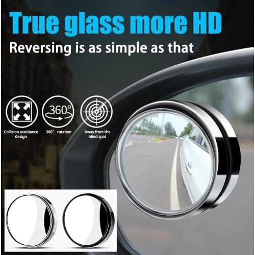 360-degree Wide Angle Adjustable Rotation Round car goods Car Rearview Auxiliary Blind Spot Mirror