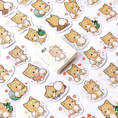 45pcs Cute Shiba Inu Dog Stickers